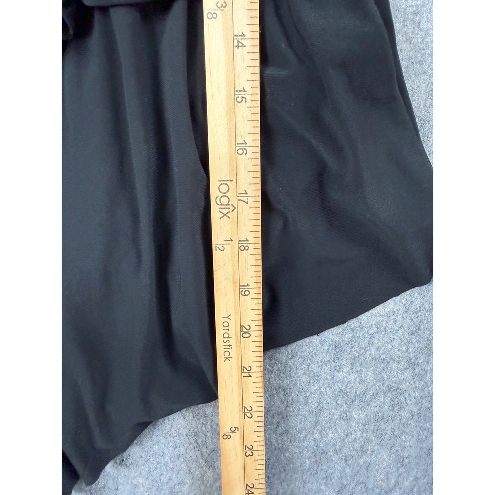 Aqua Green Swim Romper Women Medium Black Polyester Blouson One Piece Swimsuit - Picture 6 of 8